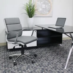Executive CaressoftPlus Mid Back Chair By Boss Office Products - Madison Seating -Executive Chairs Sales Executive CaressoftPlus Mid Back Chair by Boss Office Products 2